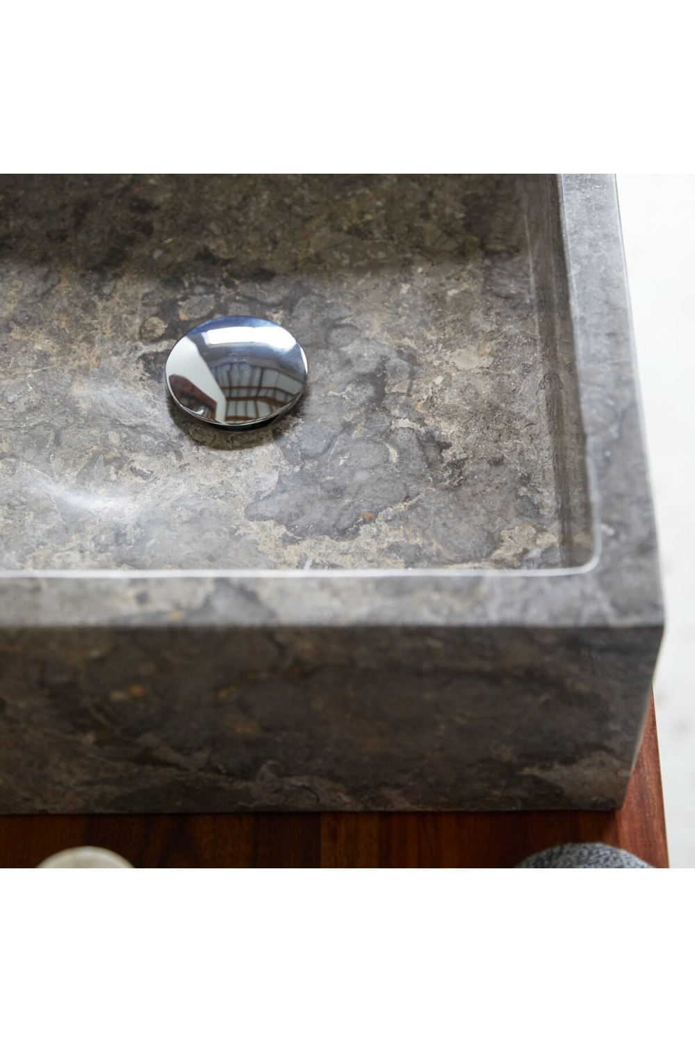 Gray Marble Bathroom Sink | Tikamoon Slats | OROA.COM