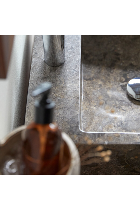 Gray Marble Bathroom Sink | Tikamoon Slats | OROA.COM