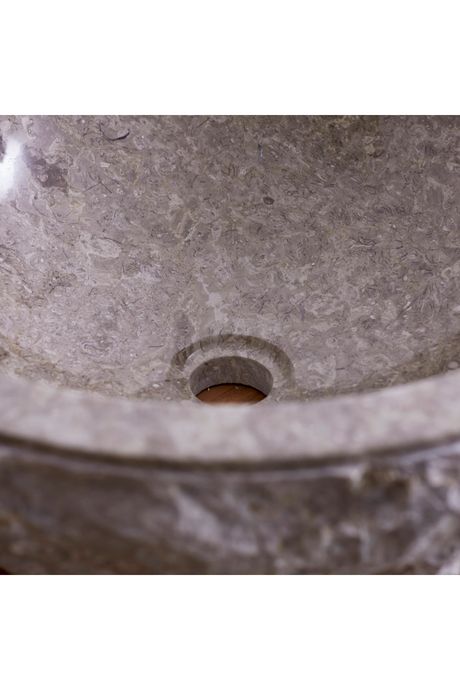 Gray Marble Bathroom Sink | Tikamoo Scrula | OROA.COM