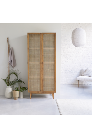 Pine and Canework Cabinet | Tikamoon Ninon | OROA.COM