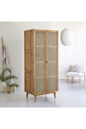 Pine and Canework Cabinet | Tikamoon Ninon | OROA.COM