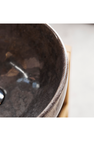 Gray Marble Bathroom Sink | Tikamoon Mia  | OROA.COM