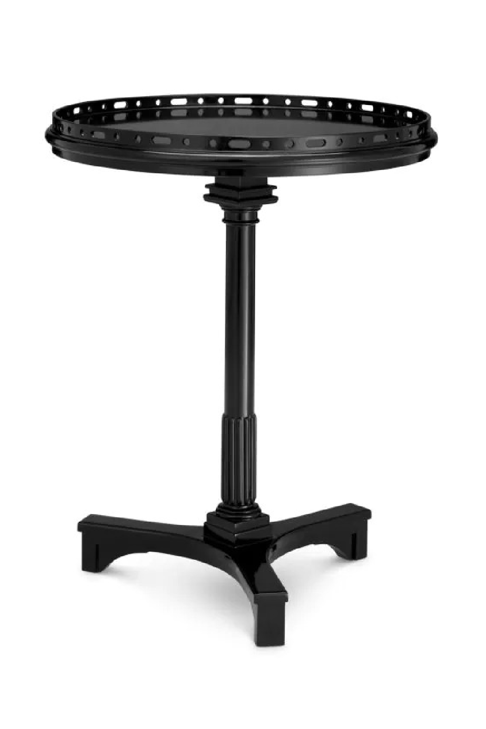 Black Column Base Side Table | Eichholtz Roentgen | Oroa.com