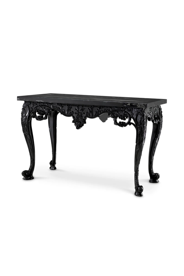Black Carved Console Table | Met x Eichholtz Cadwalader | Oroa.com
