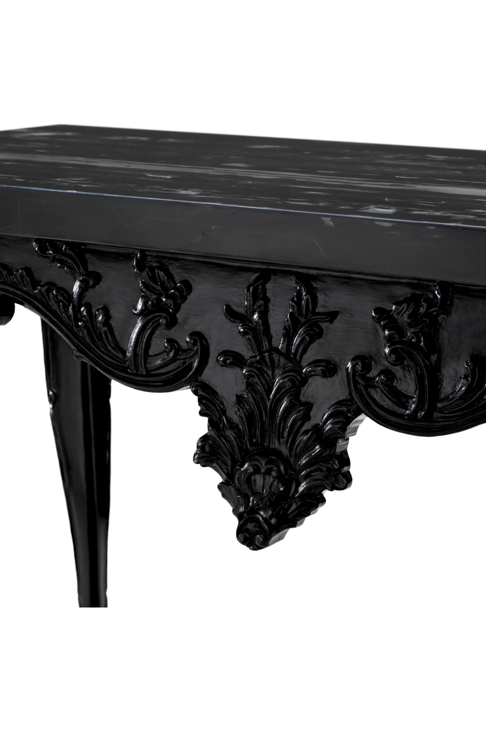 Black Carved Console Table | Met x Eichholtz Cadwalader | Oroa.com