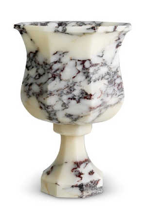 White Marble Pedestal Vase | Eichholtz Bennington | Oroa.com