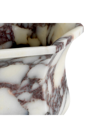 White Marble Pedestal Vase | Eichholtz Bennington | Oroa.com