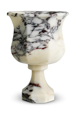 White Marble Pedestal Vase | Eichholtz Bennington | Oroa.com