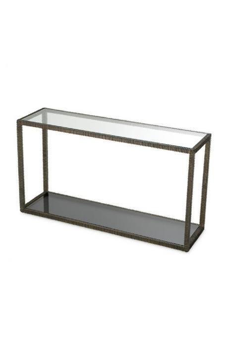 Bronze Frame Glass Console Table | The Met x Eichholtz | Oroa.com