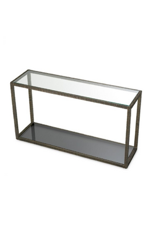 Bronze Frame Glass Console Table | The Met x Eichholtz | Oroa.com