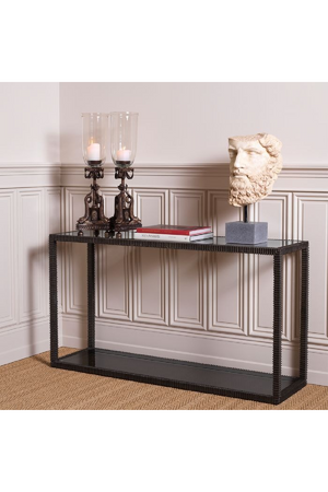 Bronze Frame Glass Console Table | The Met x Eichholtz | Oroa.com