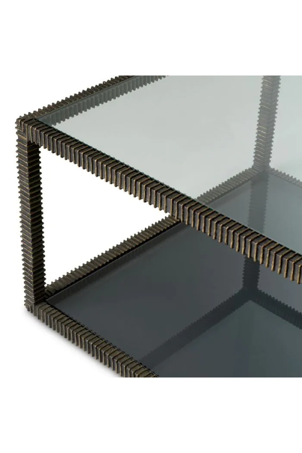 Bronze Framed Glass Coffee Table | Eichholtz Bethesda | Oroa.com