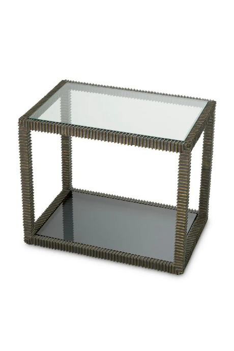 Bronze Framed Glass Side Table | Eichholtz Bethesda | Oroa.com