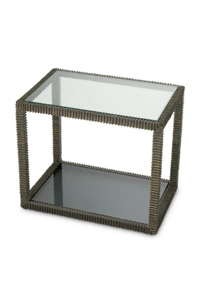 Bronze Framed Glass Side Table | Eichholtz Bethesda | Oroa.com