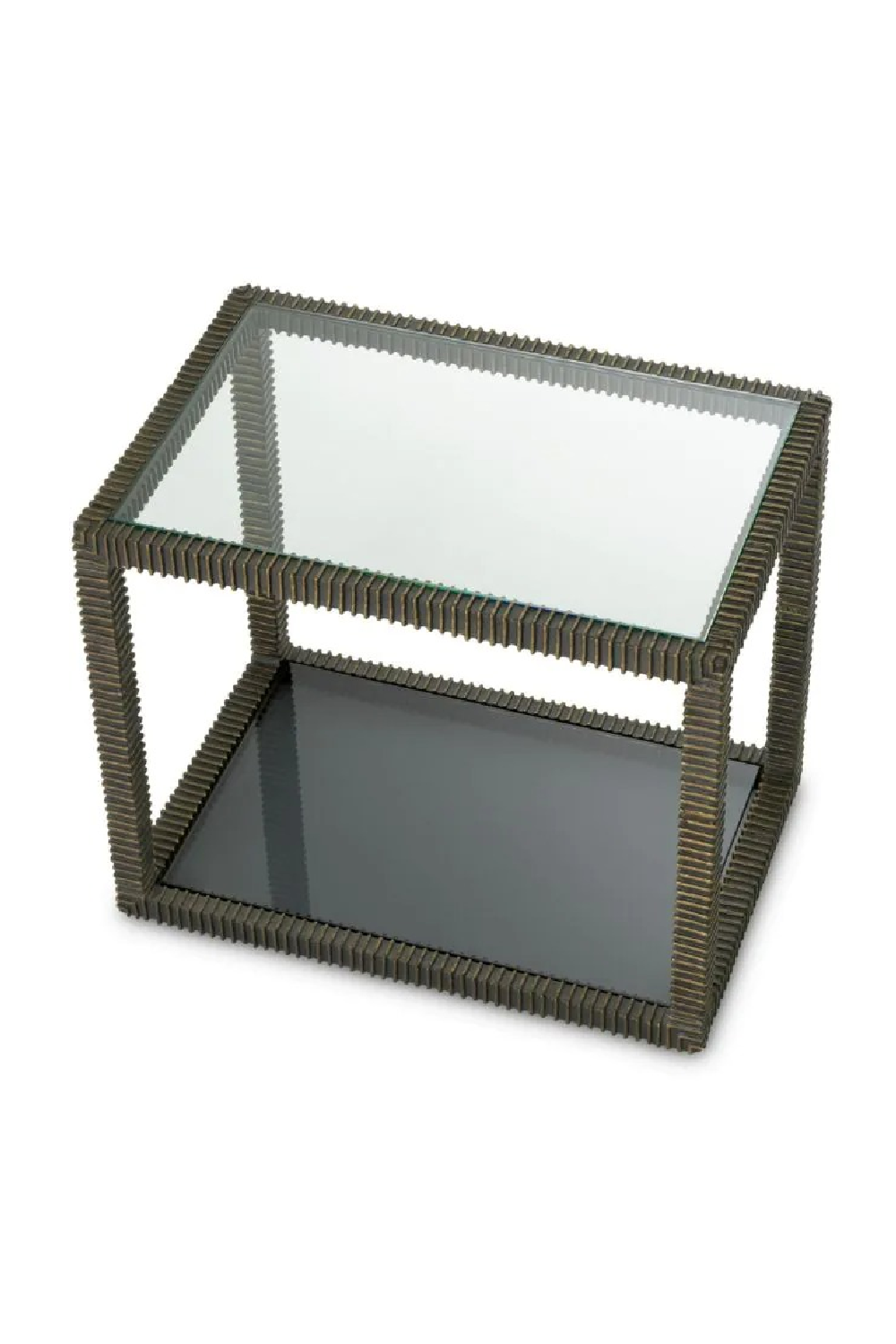 Bronze Framed Glass Side Table | Eichholtz Bethesda | Oroa.com