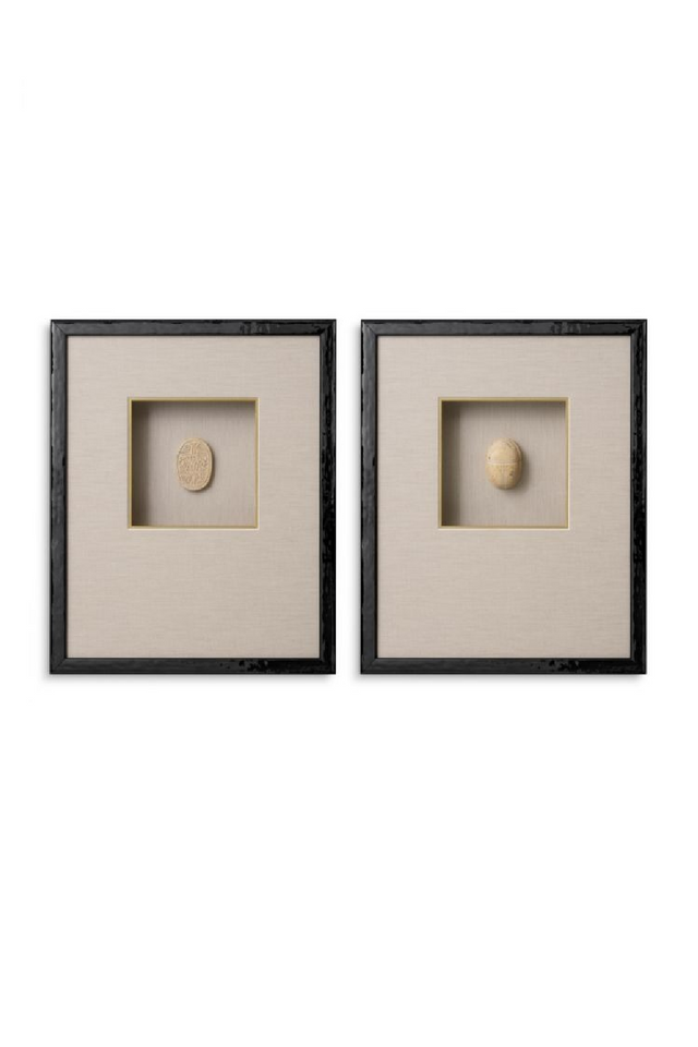 Stylized Scarab Wall Arts (2) | Eichholtz Inlay | Oroa.com