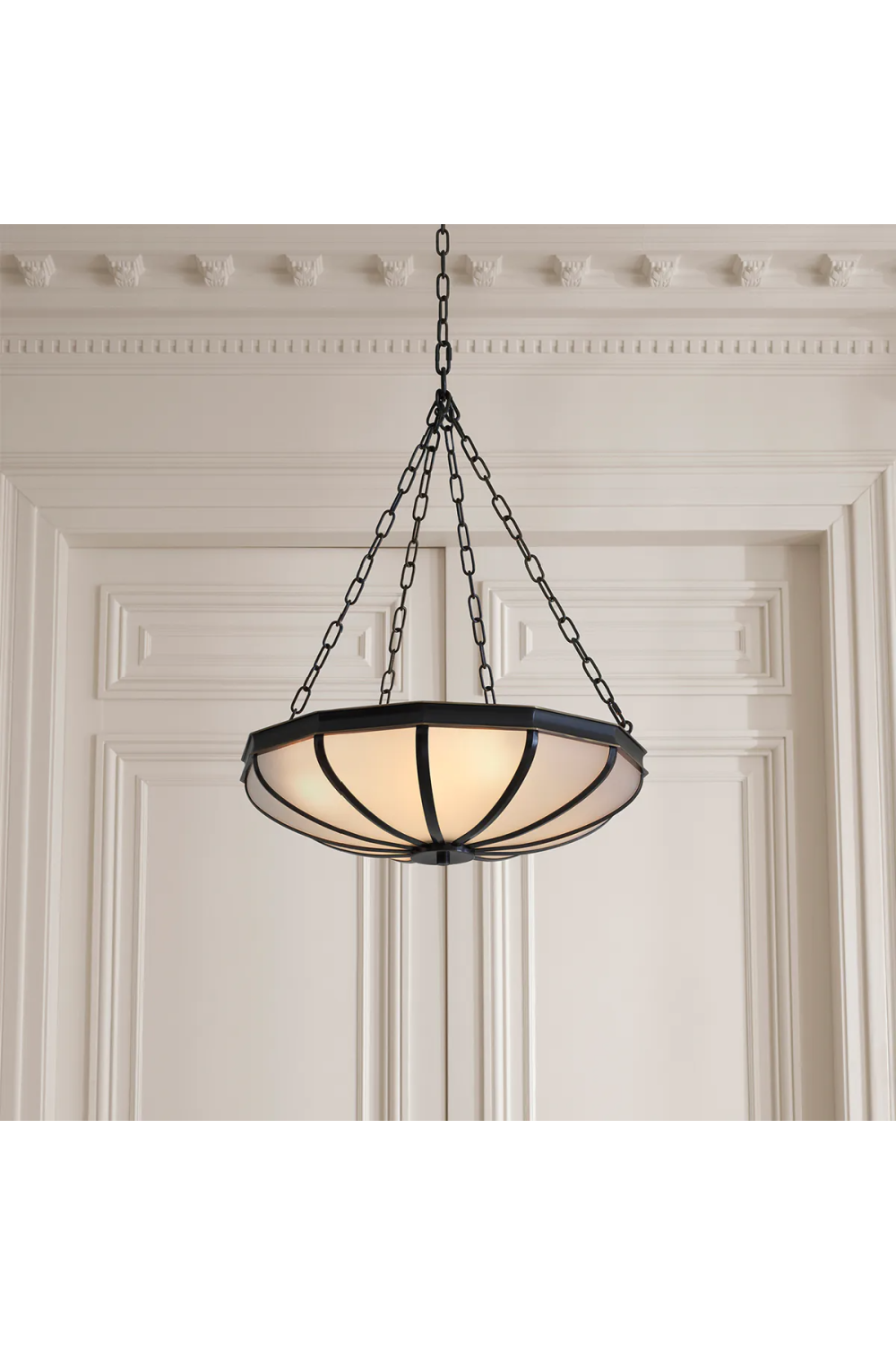 Bronze Framed Glass Chandelier | Met x Eichholtz Jenkin | Oroa.com