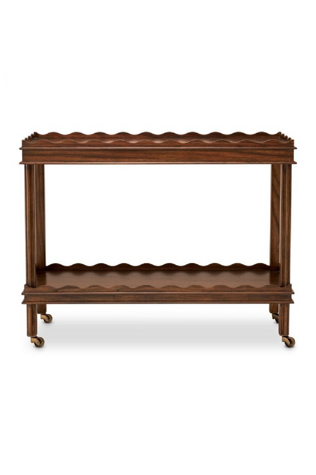 Brown Scalloped Trolley | The Met x Eichholtz Harrold | Oroa.com