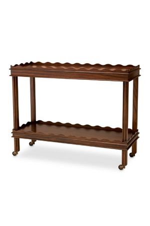 Brown Scalloped Trolley | The Met x Eichholtz Harrold | Oroa.com