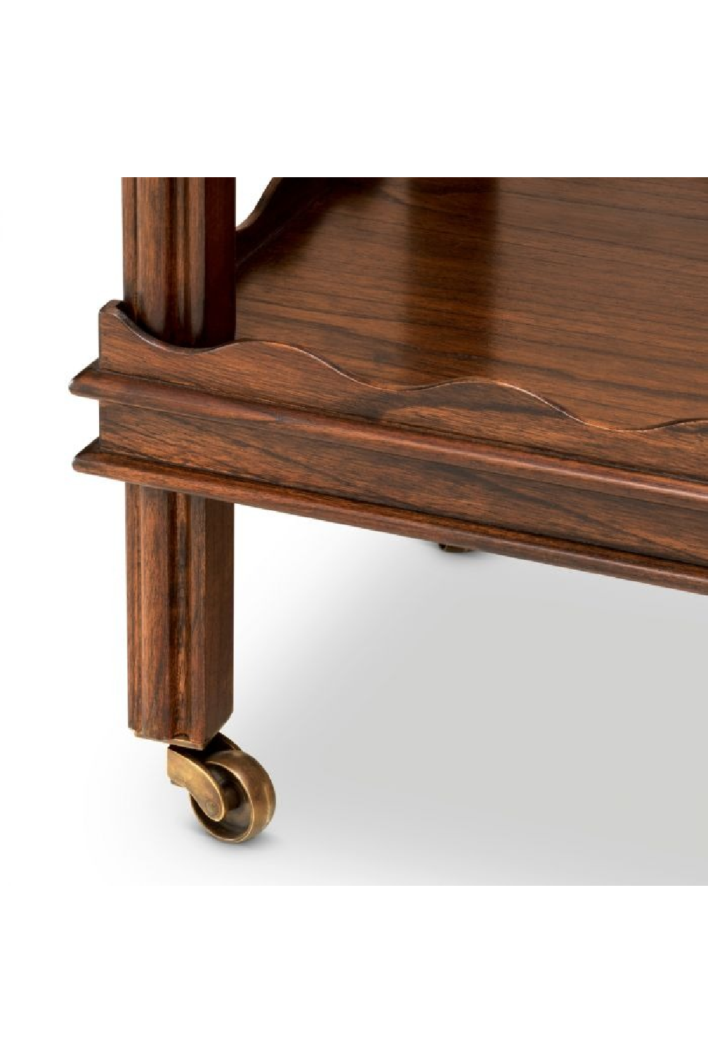 Brown Scalloped Trolley | The Met x Eichholtz Harrold | Oroa.com