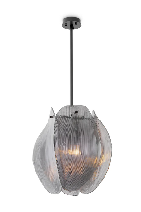 Smoked Glass Chandelier | Met x Eichholtz Hibis | Oroa.com