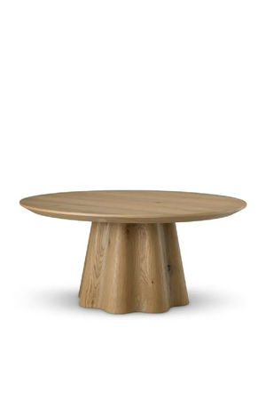 Oak Veneer Round Coffee Table | Eichholtz Papyrus | Oroa.com