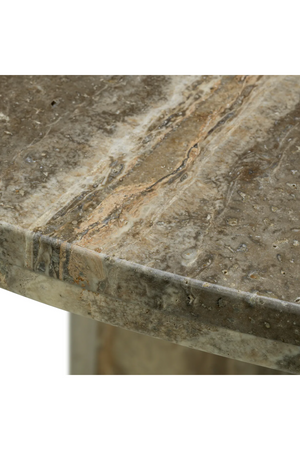 Round Travertine Dining Table | Met x Eichholtz Florence | Oroa.com