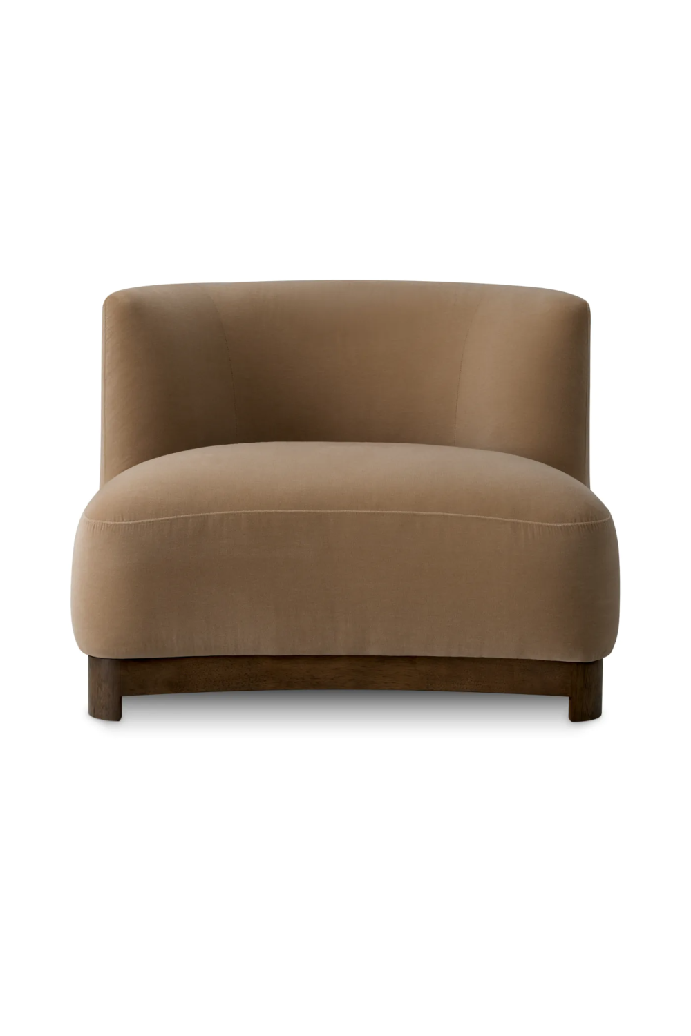 Walnut Frame Curved Lounge Chair | Met x Eichholtz | Oroa.com