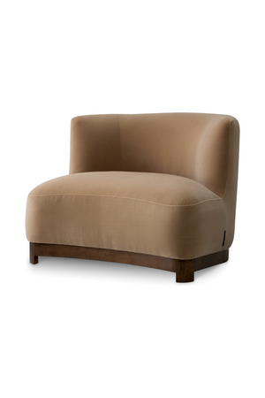 Walnut Frame Curved Lounge Chair | Met x Eichholtz | Oroa.com