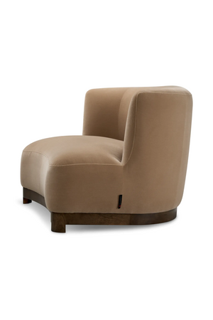 Walnut Frame Curved Lounge Chair | Met x Eichholtz | Oroa.com