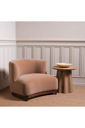 Walnut Frame Curved Lounge Chair | Met x Eichholtz | Oroa.com