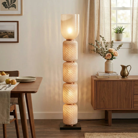 Tiered Column Glass  Floor Lamp - OROA