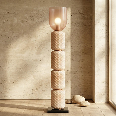 Tiered Column Glass  Floor Lamp - OROA