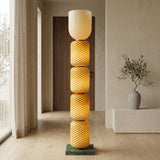 Tiered Column Glass  Floor Lamp - OROA