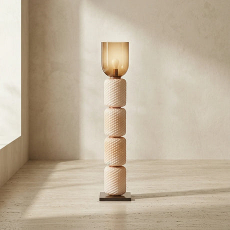 Tiered Column Glass  Floor Lamp - OROA
