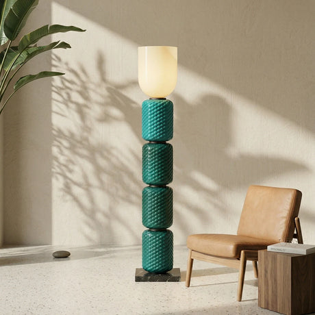 Tiered Column Glass  Floor Lamp - OROA