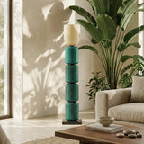 Tiered Column Glass  Floor Lamp - OROA