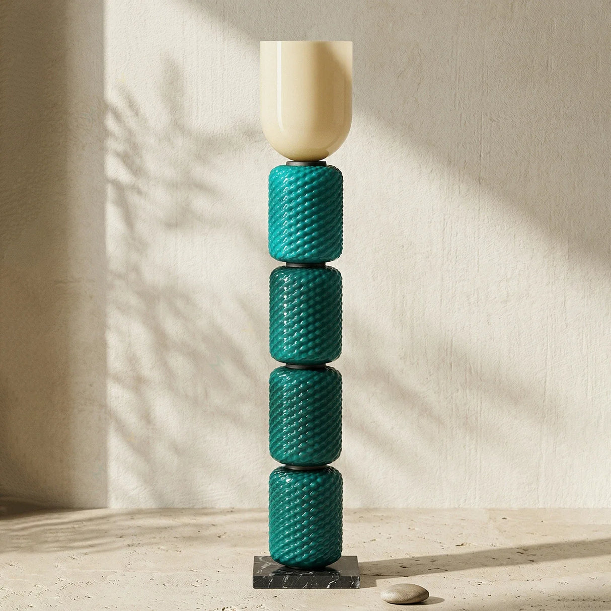 Tiered Column Glass  Floor Lamp - OROA