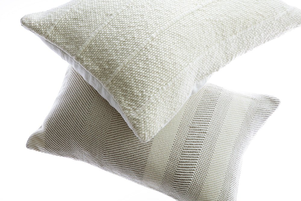 Striped Patagonian Wool Lumbar Pillow - OROA