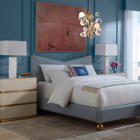 White Glass 3-Drawer Chest | Jonathan Adler Torino | Oroa.com