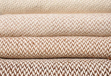Camel Stripes Wool Blend Blanket