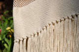 Camel Stripes Wool Blend Blanket