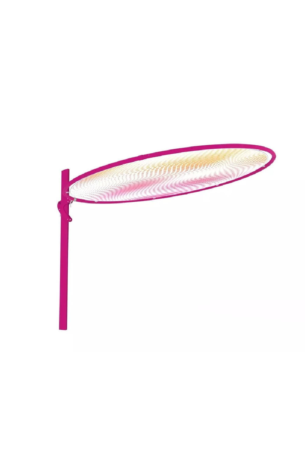 Sleek Round Pink Parasol (9'10") | Umbrosa Eclipsum UX by Karim Rashid | Oroa.com