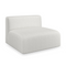 White Ribbed Linen Lounge Chair | Caracole Rhythm | Oroa.com