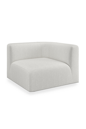 White Ribbed Linen Lounge Chair | Caracole Rhythm | Oroa.com