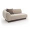 Beige Ribbed Linen Loveseat | Caracole Seta | Oroa.com