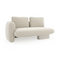 Ecru Linen Loveseat | Caracole Overlap | Oroa.com