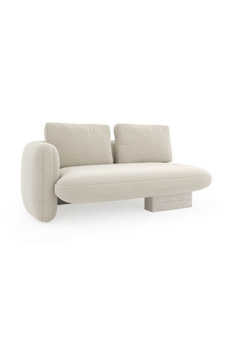 Ecru Linen Loveseat | Caracole Overlap | Oroa.com