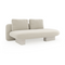 Ecru Linen Armless Bumper | Caracole Overlap | Oroa.com
