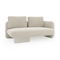 Ecru Linen Loveseat | Caracole Overlap | Oroa.com